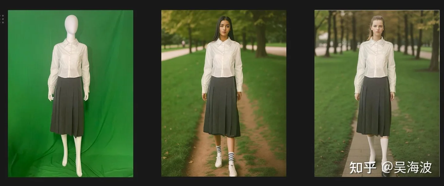 Early WeShop e-commerce image generation example