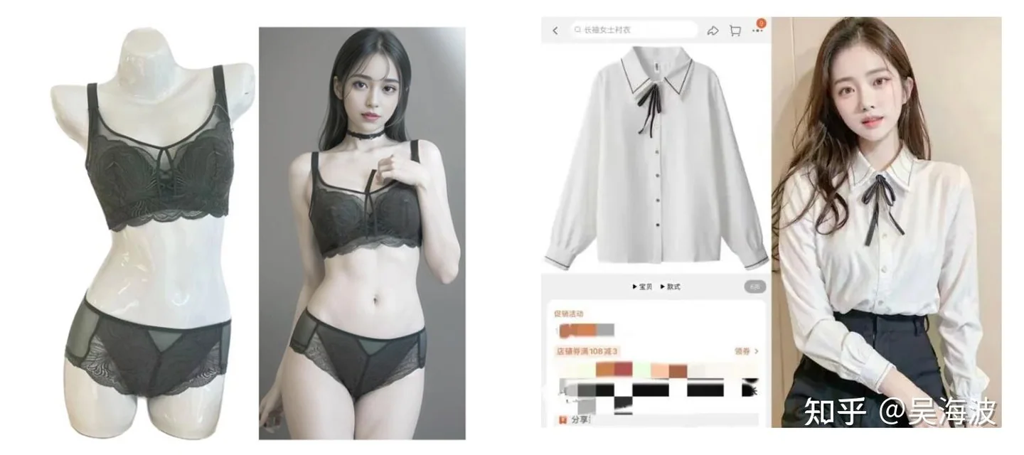 Early WeShop e-commerce image generation example